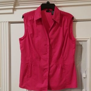 Sleeveless XL east 5th hot pink top